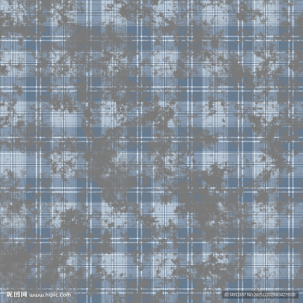 复古蓝灰格纹图案背景