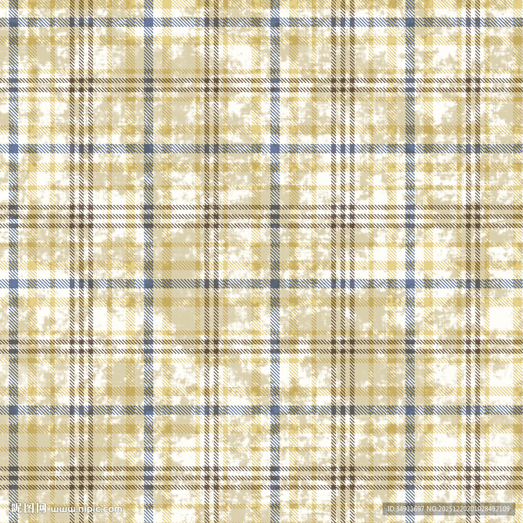 格子纹理布料图案