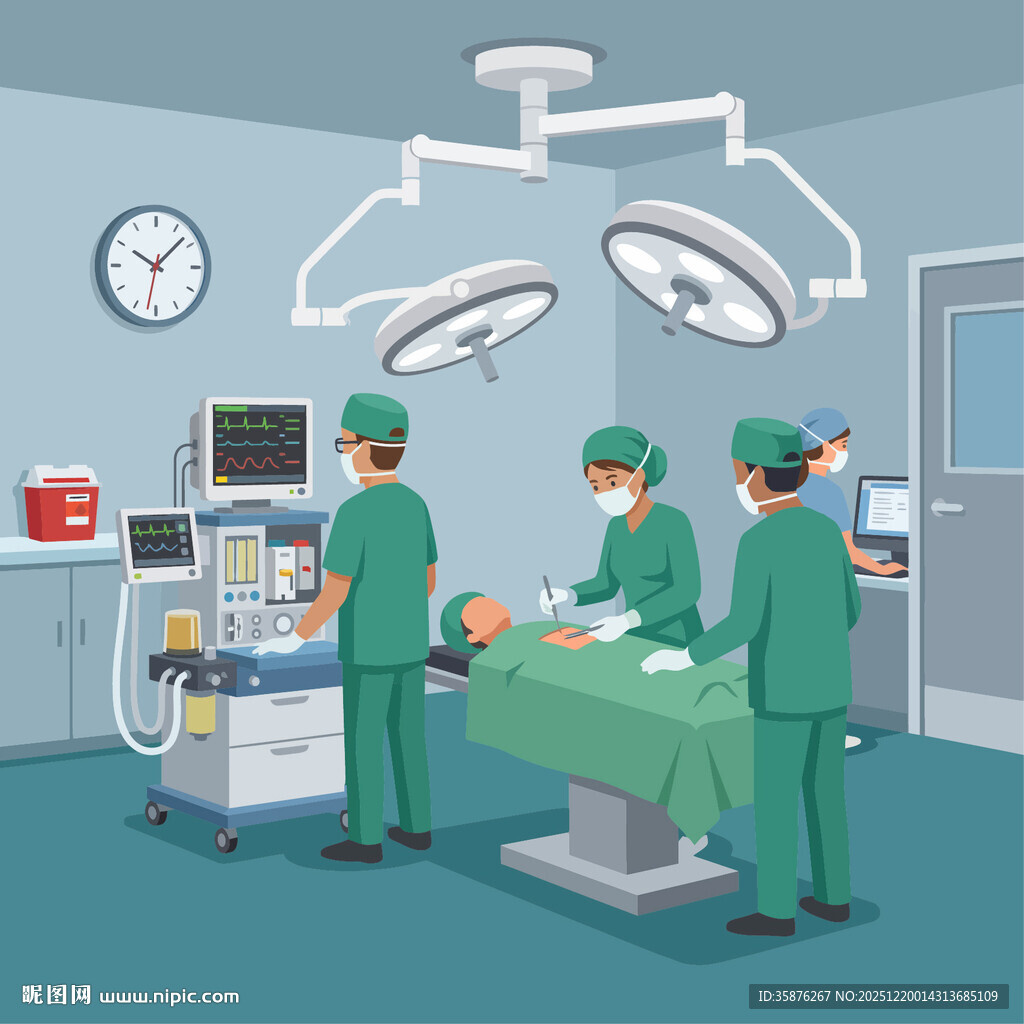 手术室中的医生手术场景