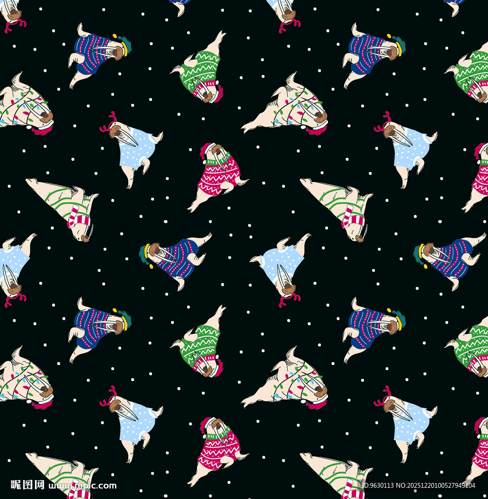 多彩火箭星空图案背景