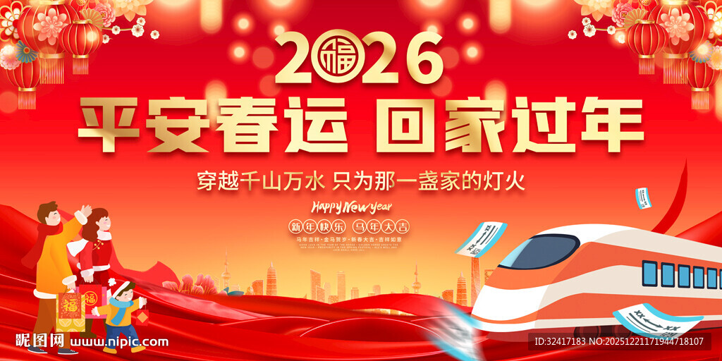 2026春运宣传展板