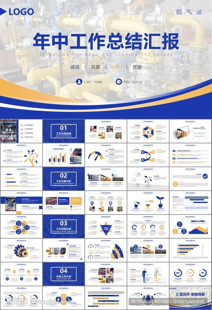 热力公司总结计划述职汇报ppt