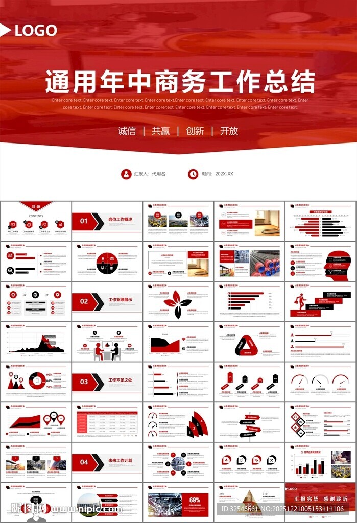 热力公司总结计划述职汇报ppt
