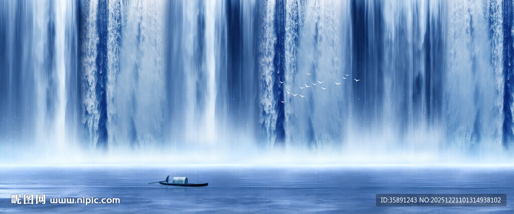 招财生财流水瀑布