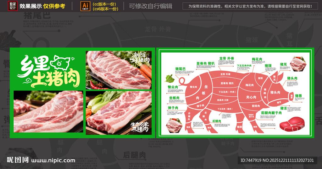 猪肉海报 