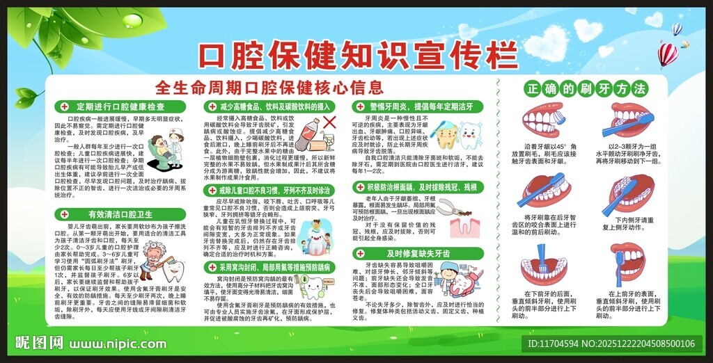 全国爱牙日宣传栏