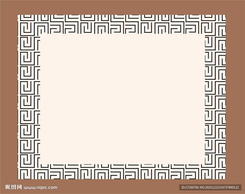 古典希腊风格边框图案