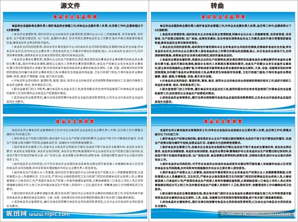 食品安全员职责安全总监职责