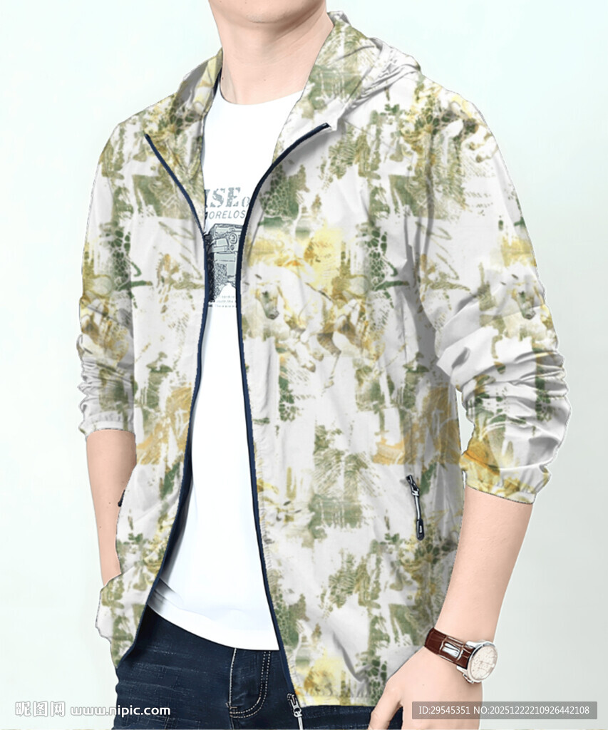 数码印花 男装 几何