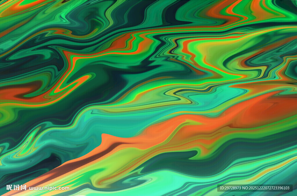 多彩流体艺术纹理图案