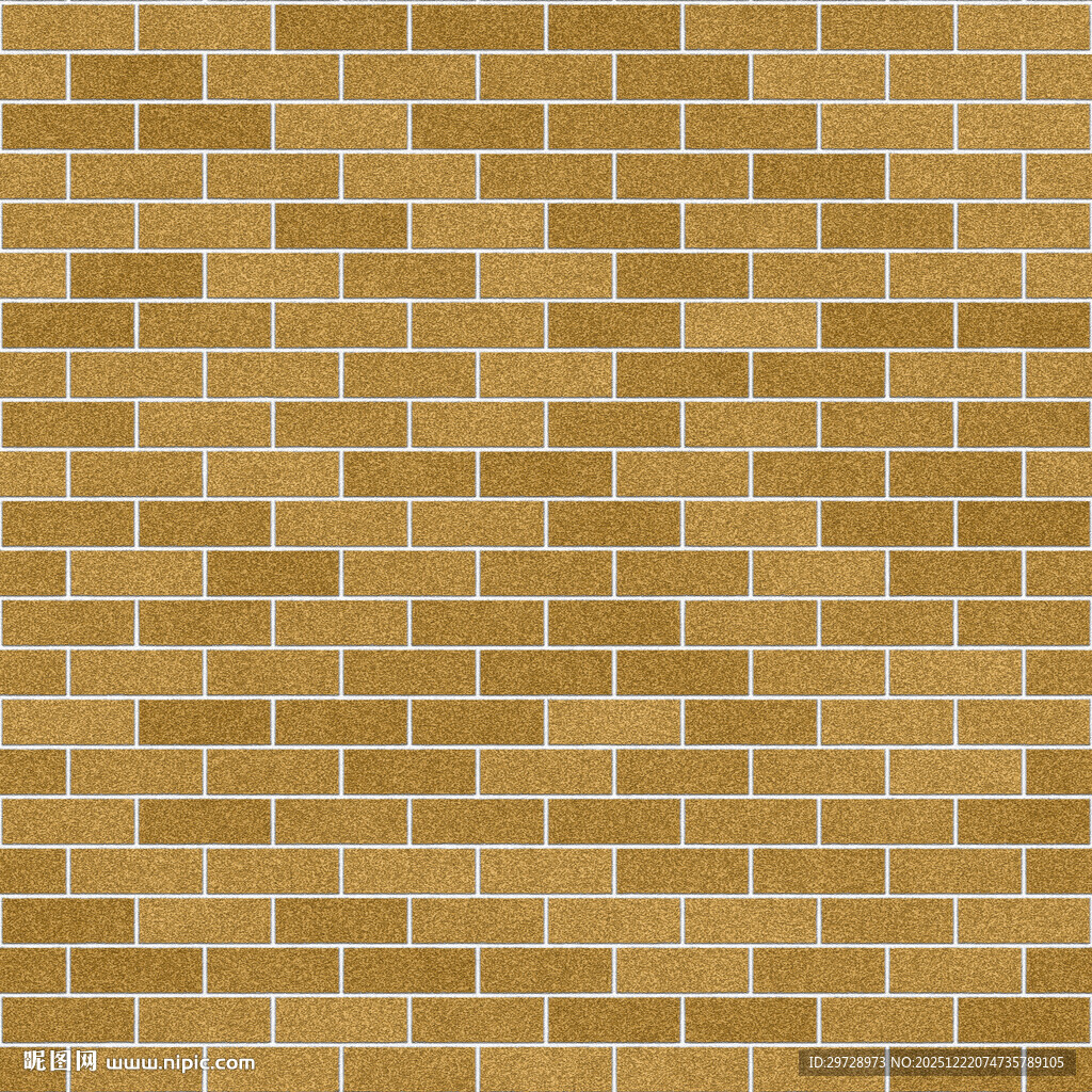 黄色砖墙纹理背景图