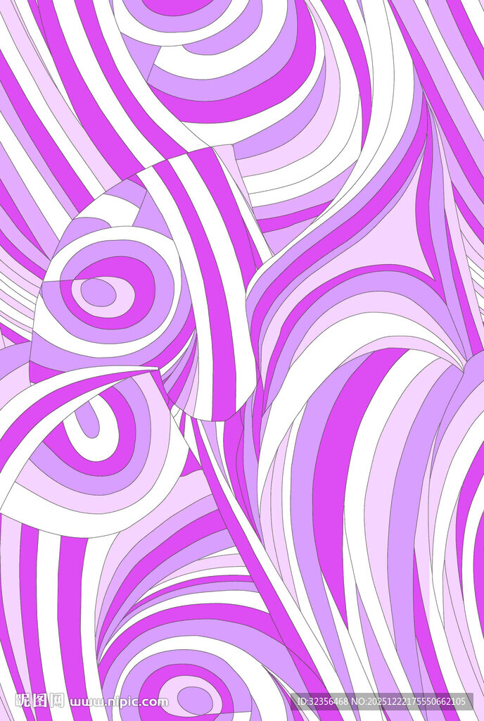 梦幻紫色抽象漩涡图案