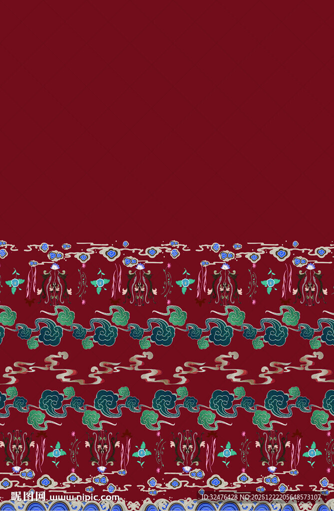 复古花纹图案背景