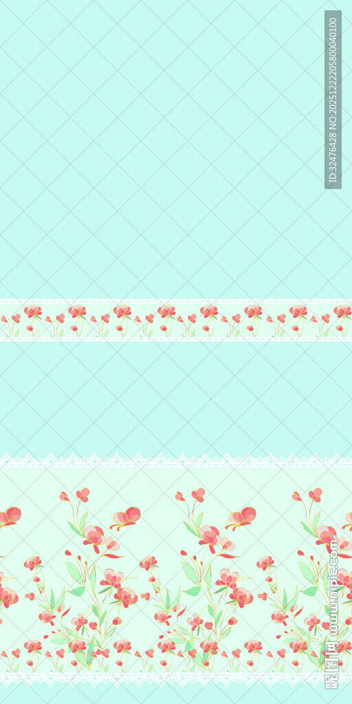 清新花卉边框图案设计