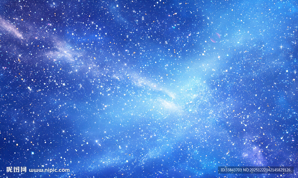 蓝色星空图