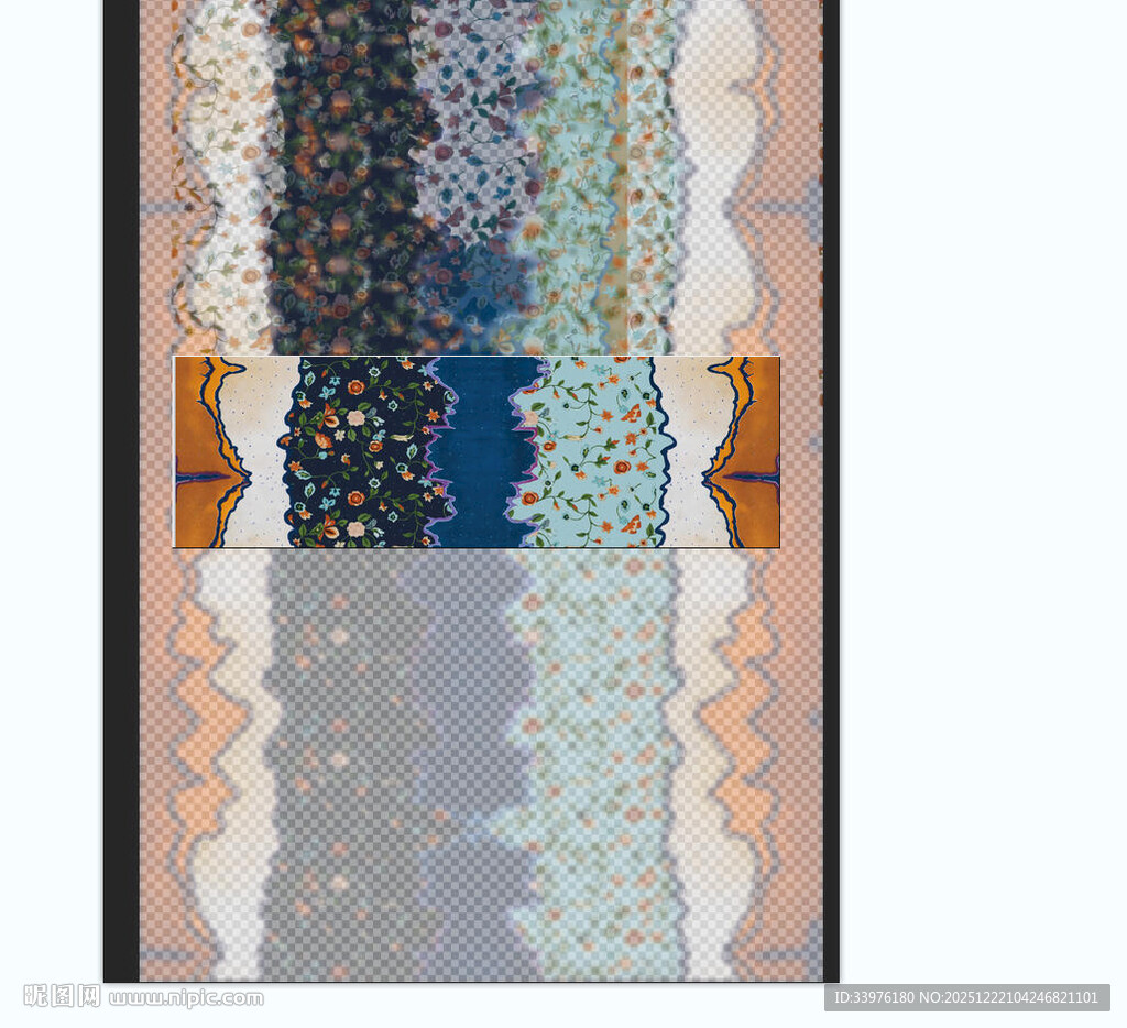 多彩拼布图案装饰织物