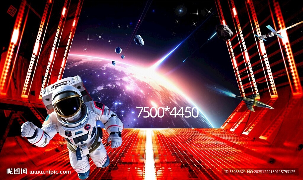 太空漫步的宇航员