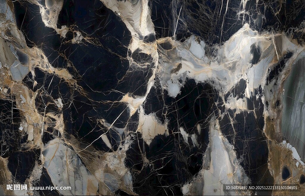 黑白大理石纹理图案