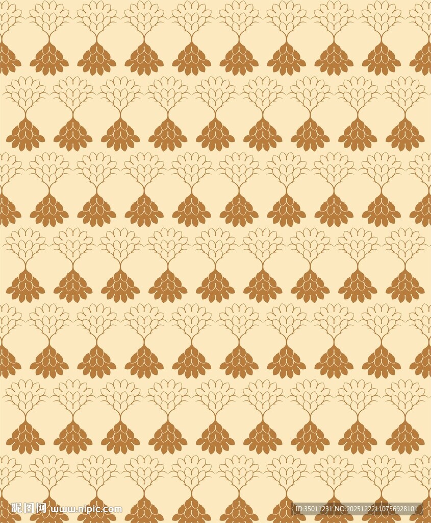 CDR矢量高档金色花纹底纹背景