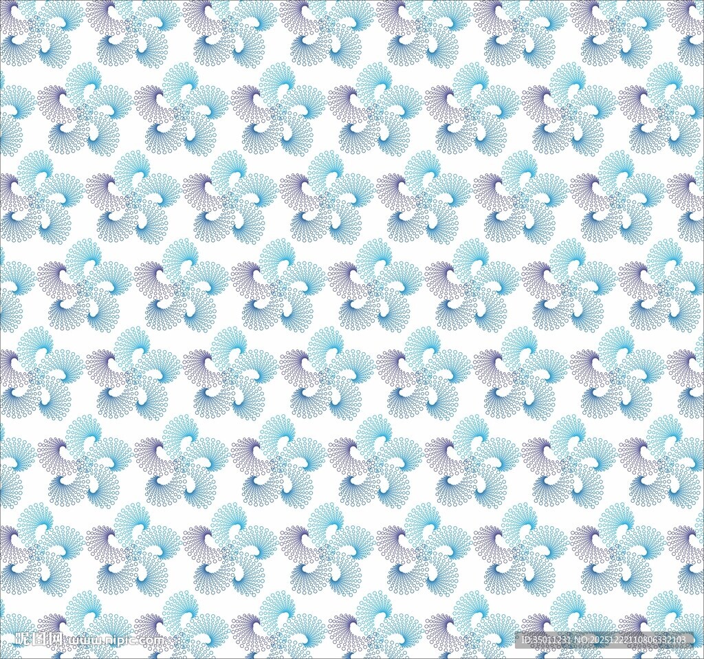 CDR矢量高档蓝色花纹底纹背景