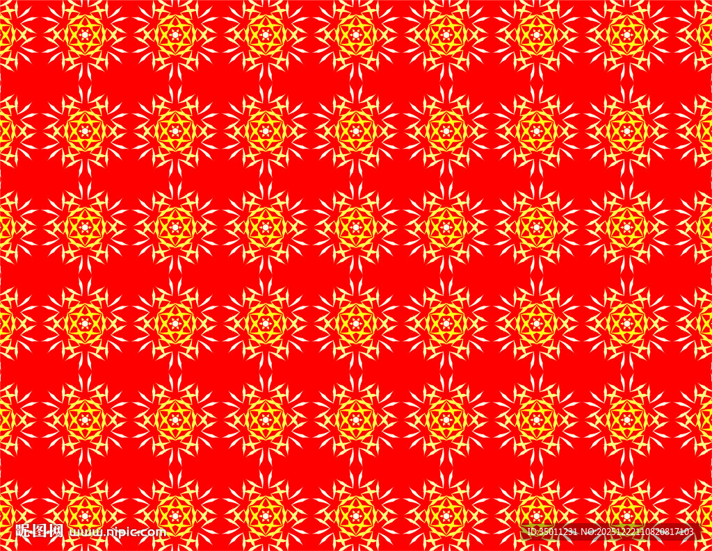 红色花纹底纹背景图案