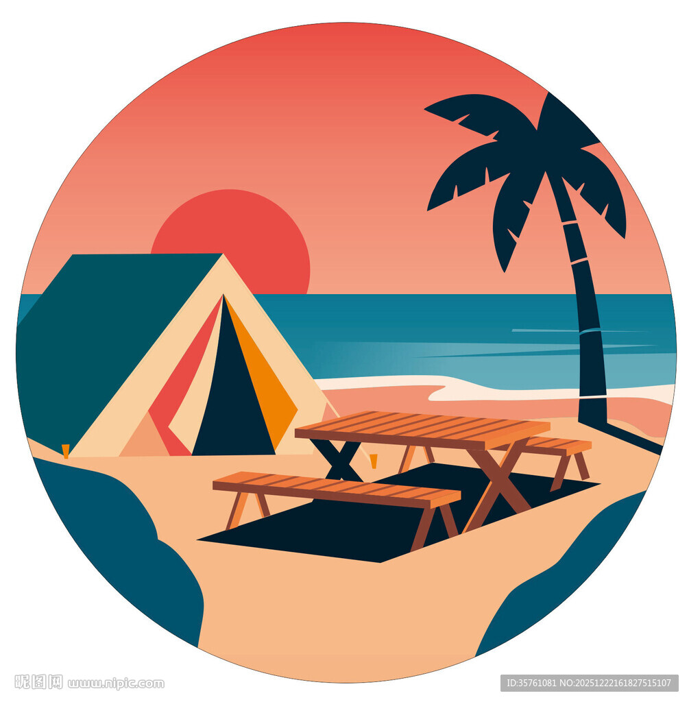 露营地酒吧网红地标日落打卡拍照