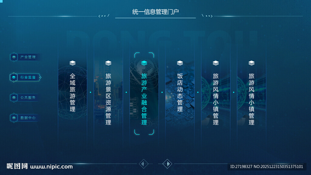 科技感数据展示界面