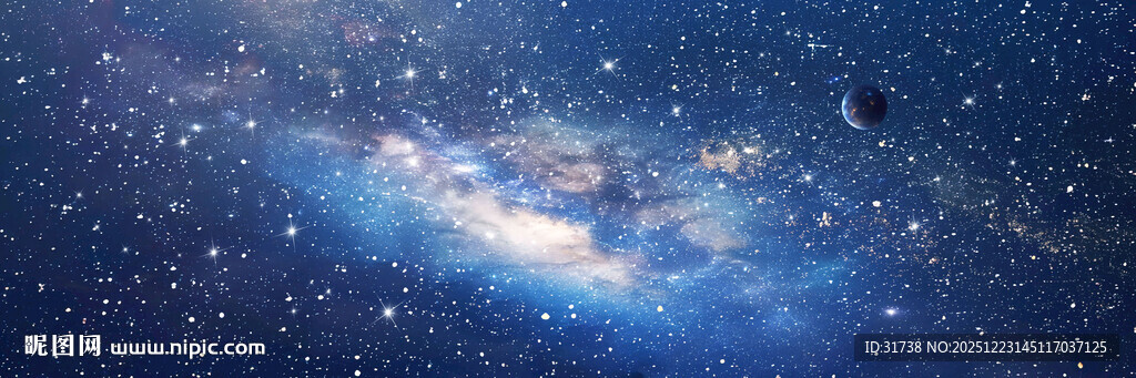 巨幅宇宙星空背景图
