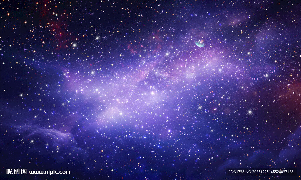 紫色宇宙星空背景图