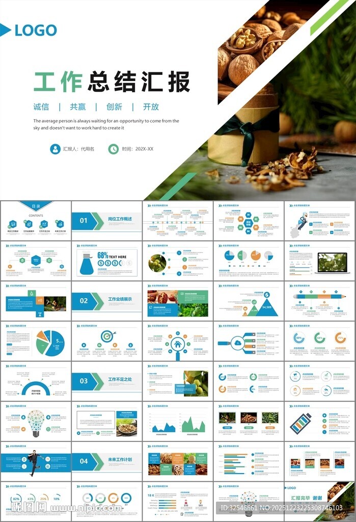 精美核桃种植产业总结计划ppt