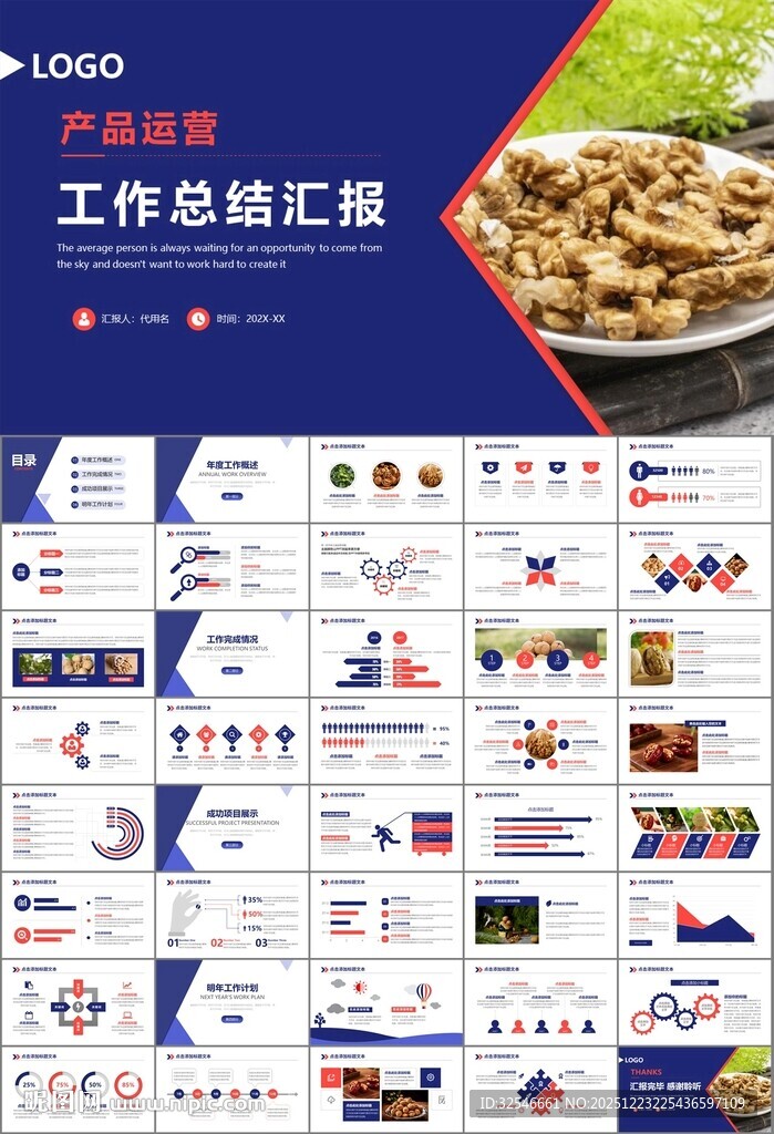 精美核桃种植产业总结计划ppt