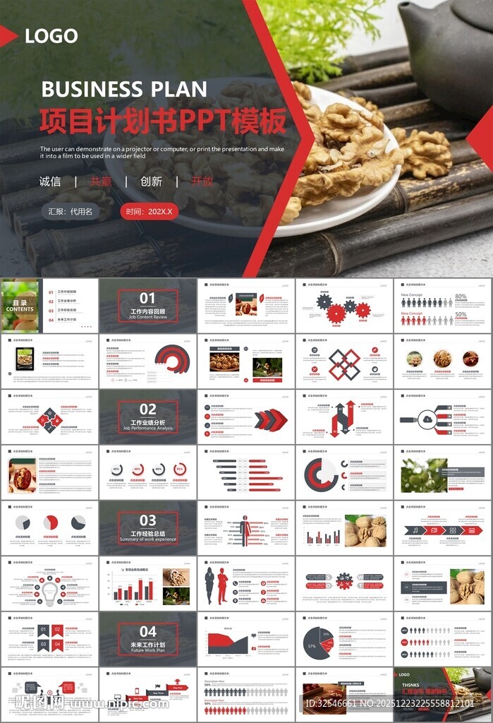 精美核桃种植产业总结计划ppt