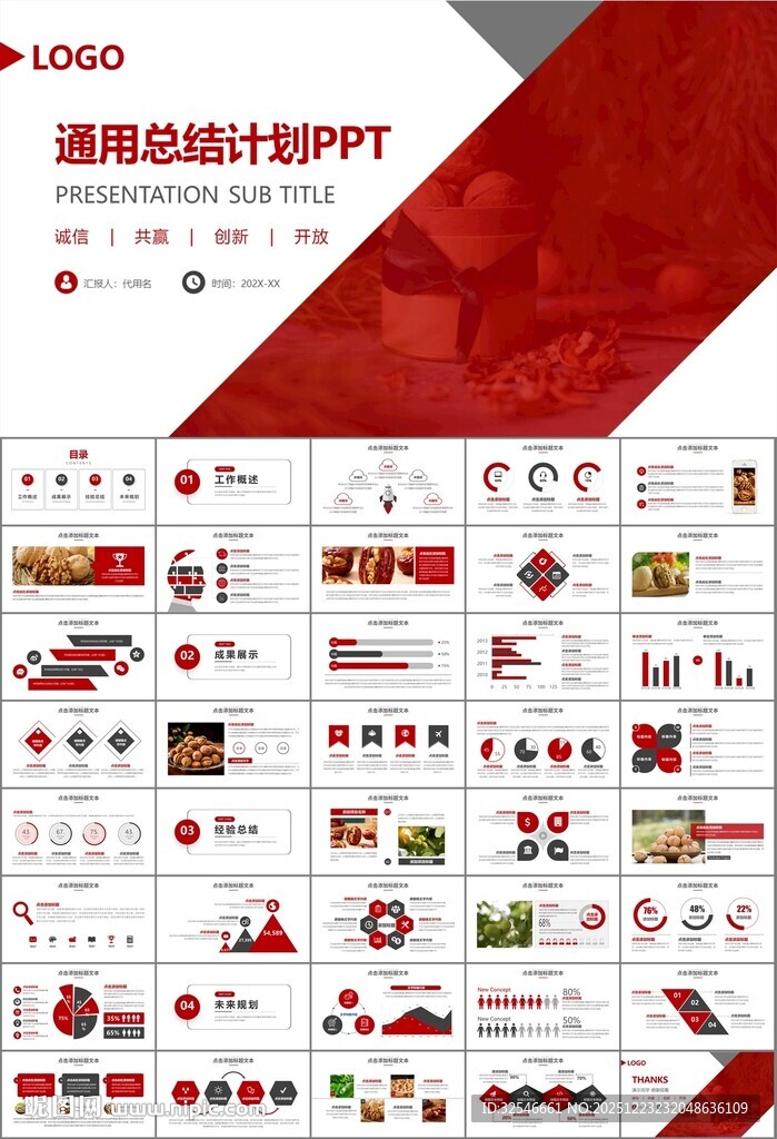 精美核桃种植产业总结计划ppt