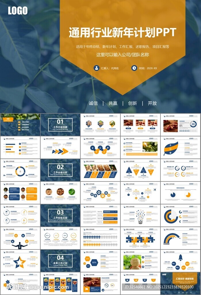 精美核桃种植产业总结计划ppt