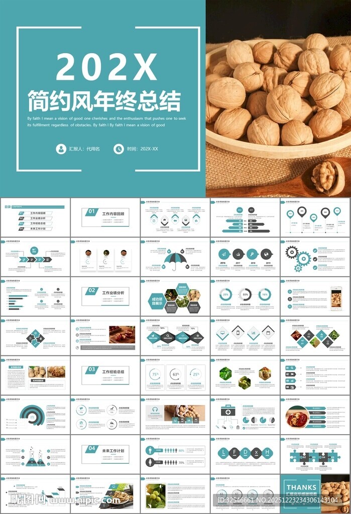 精美核桃种植产业总结计划ppt