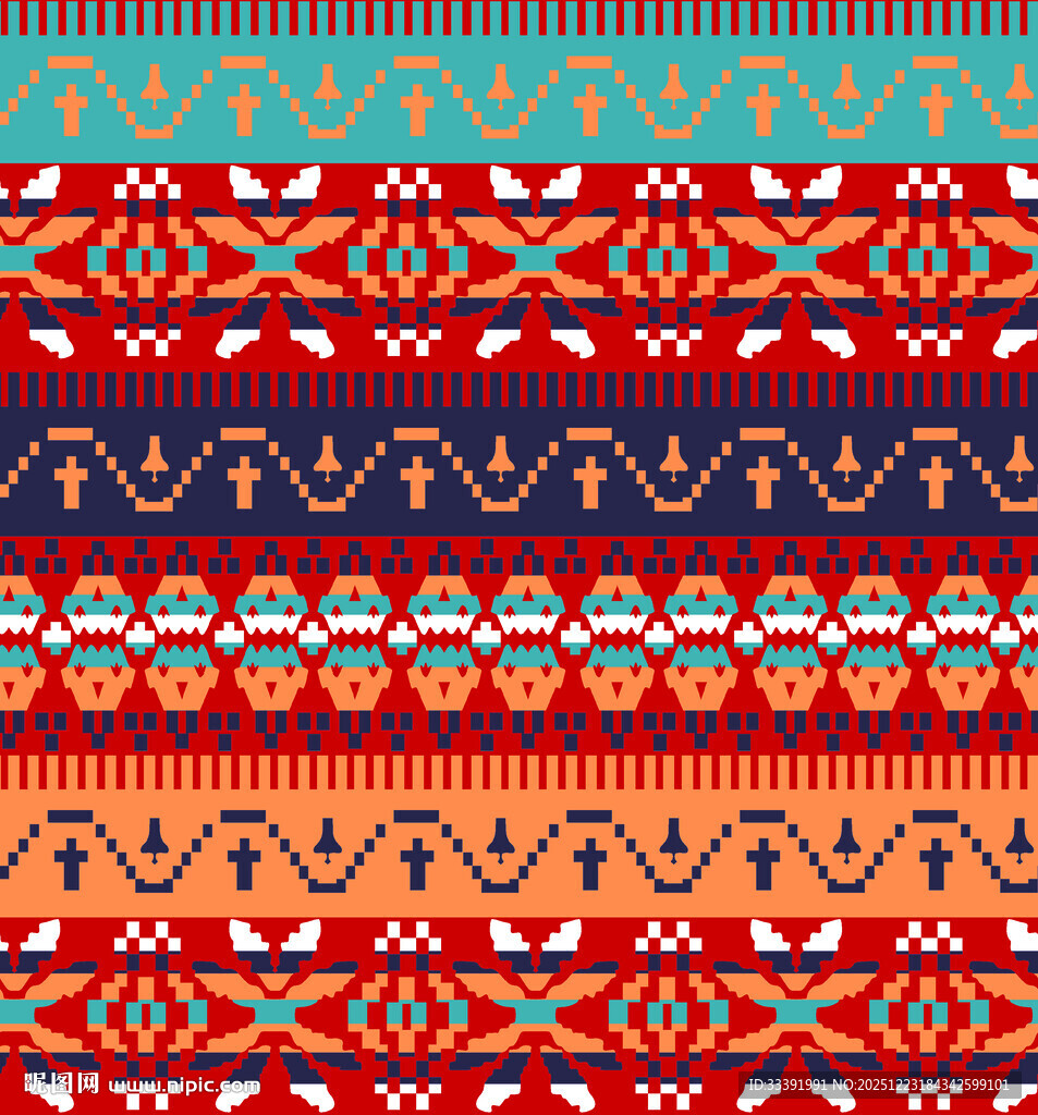 民族风几何图案纹理