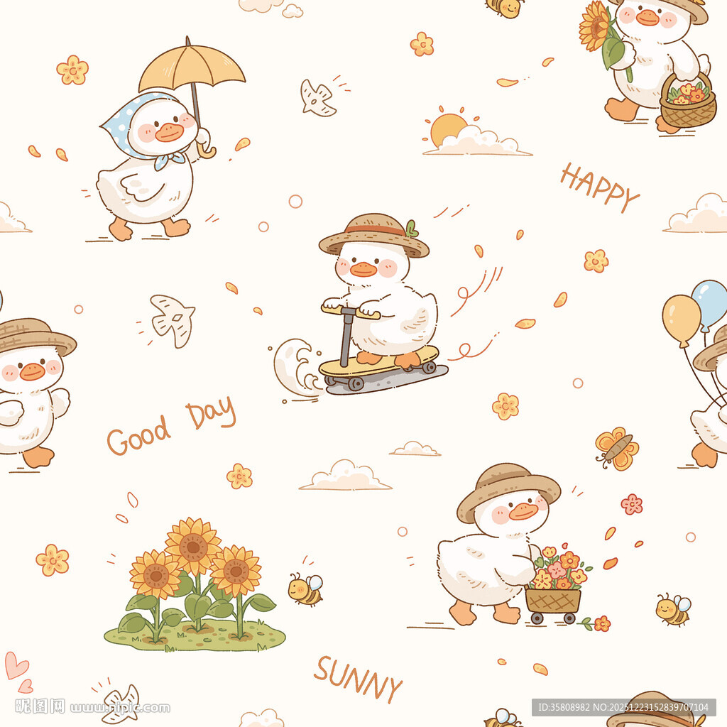 冬日雪人欢乐卡通图案