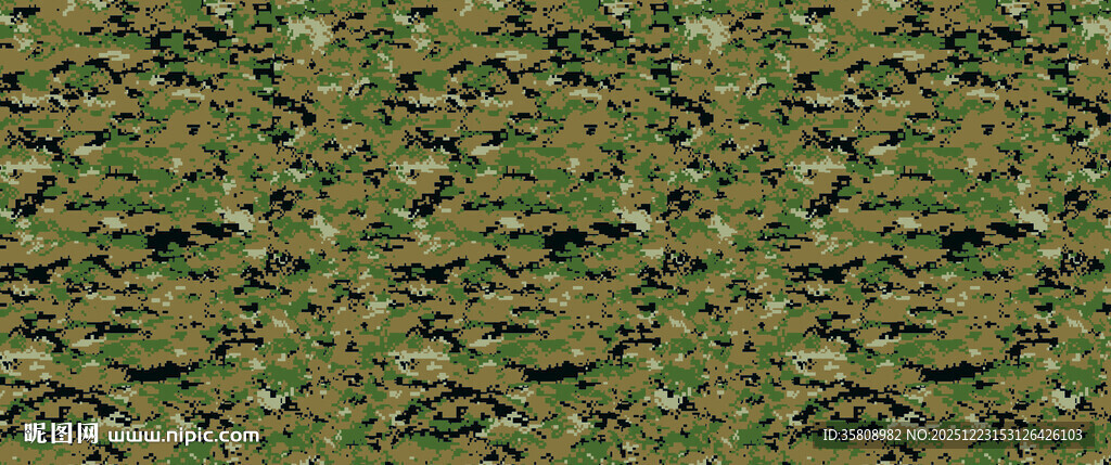 马赛克迷彩纹理图案