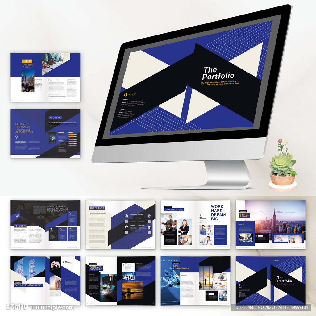 企业画册InDesign模板