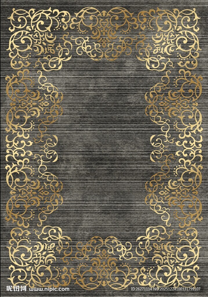 复古花纹边框装饰图案