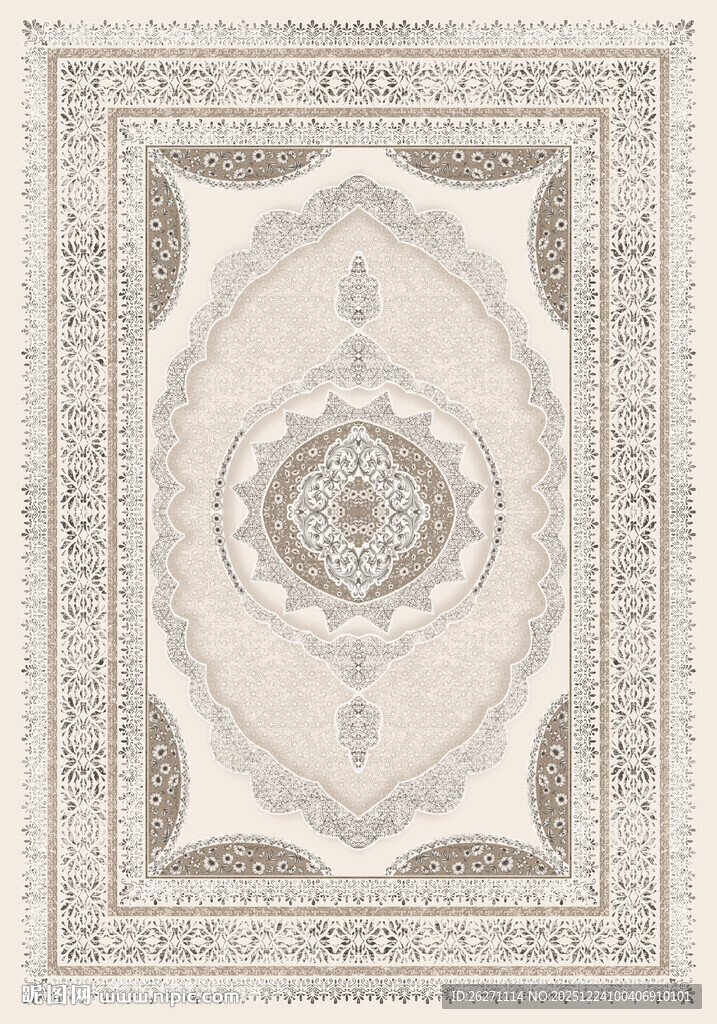 欧式古典花纹地毯图案