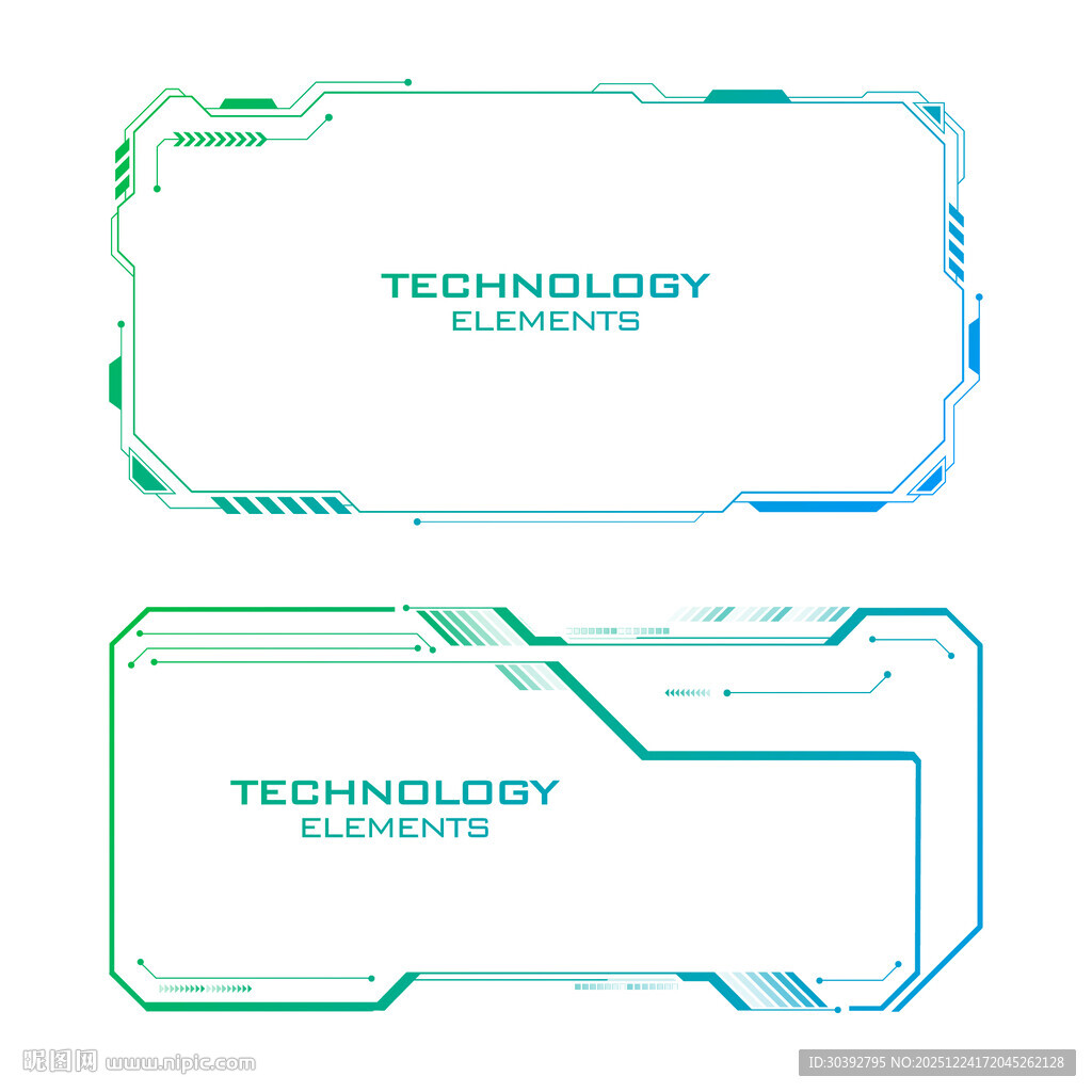 科技感边框元素