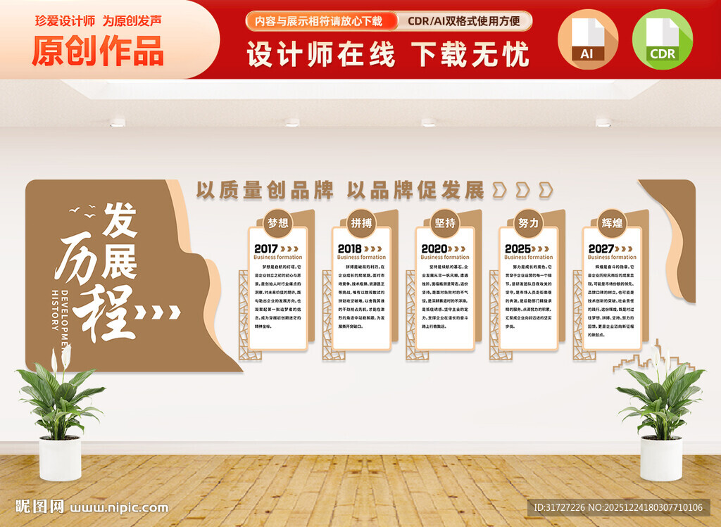 企业发展历程文化墙