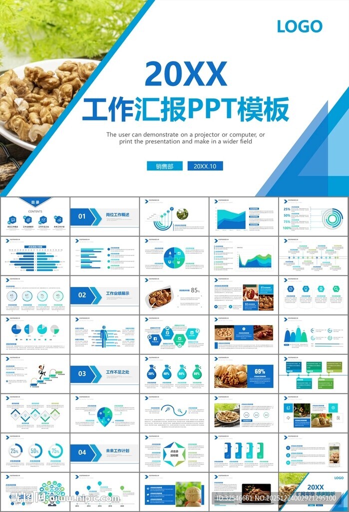 精美核桃种植产业总结计划ppt