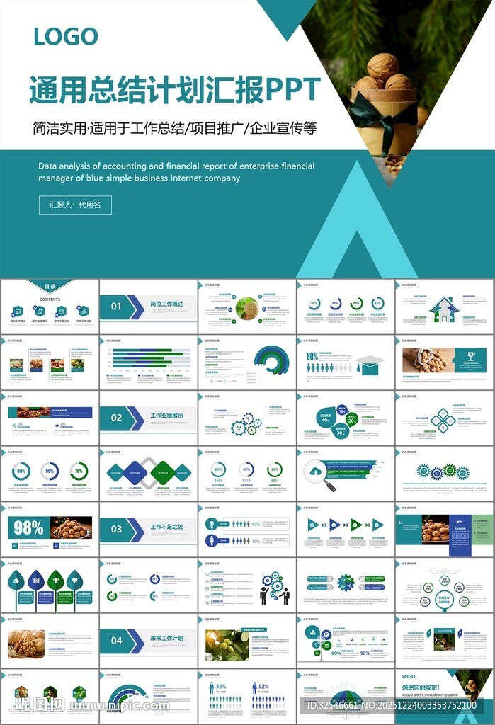 精美核桃种植产业总结计划ppt