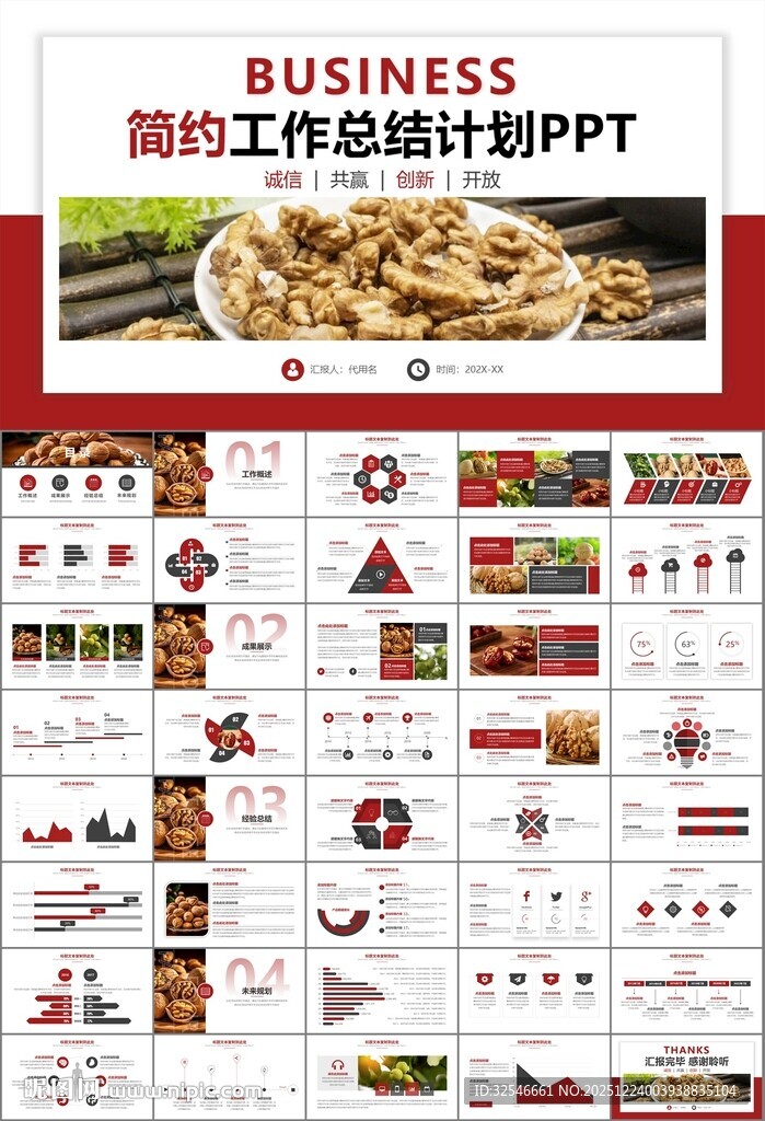 精美核桃种植产业总结计划ppt