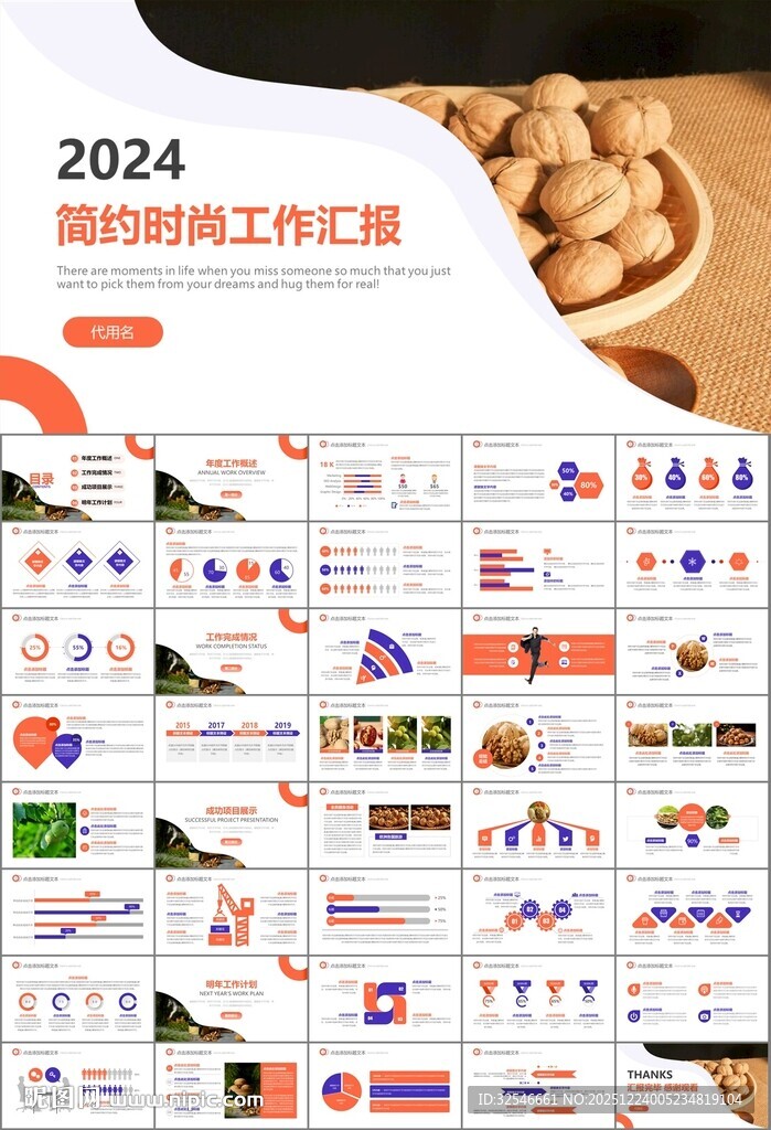 精美核桃种植产业总结计划ppt