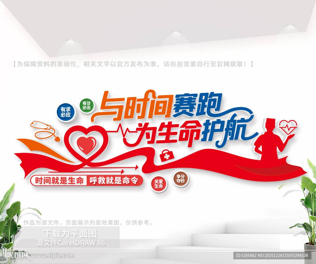 医院急诊部文化墙