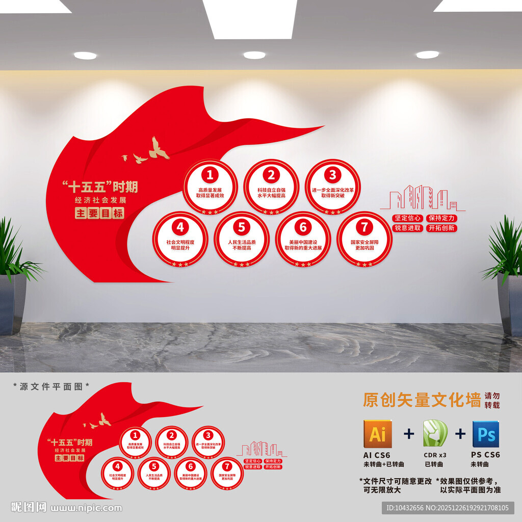 十五五主要目标文化墙