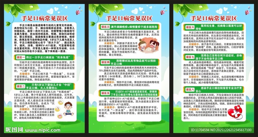 预防手足口病知识展板